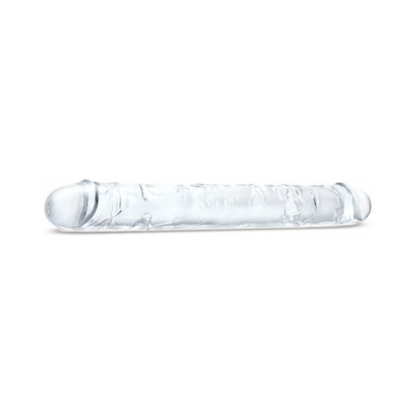 Me You Us Ultra Cock 15 in. Jelly Double Ended Dildo Clear - Image 3