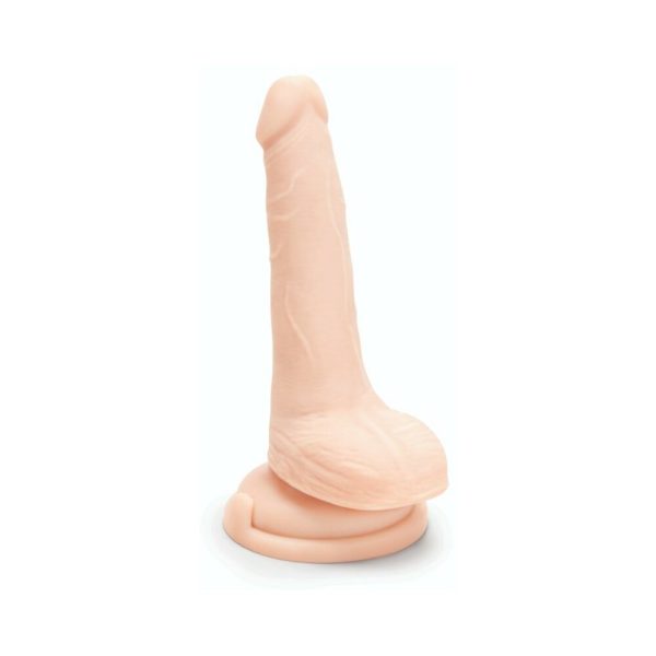 Me You Us Ultra Cock 6 in. Realistic Dual Density Dildo with Balls Vanilla - Image 2