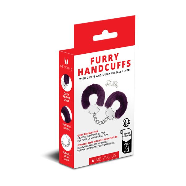 Me You Us Furry Handcuffs Purple - Image 6