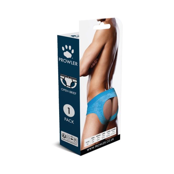 Prowler Lace Open Back Brief Neon Blue 2XL - Image 4