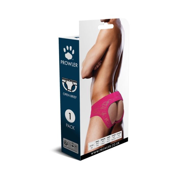 Prowler Lace Open Back Brief Pink L - Image 4