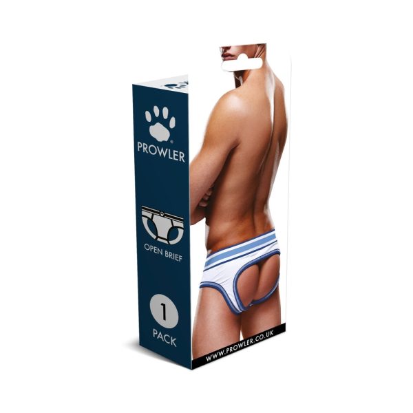 Prowler Open Brief White/Blue S - Image 4