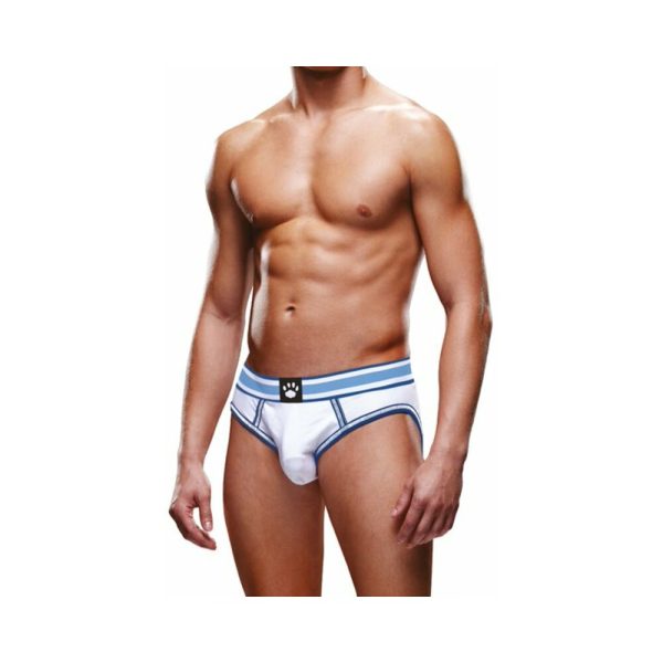 Prowler Open Brief White/Blue XL - Image 2
