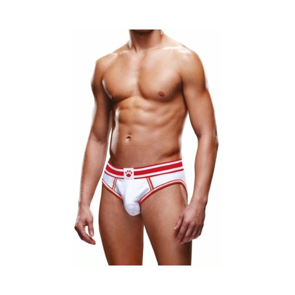 Prowler Open Brief White/Red L - Image 2