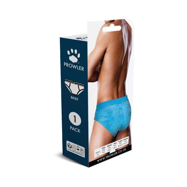 Prowler Lace Brief Neon Blue XL - Image 4