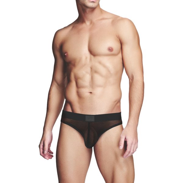 Prowler RED Fishnet Assless Brief Black S - Image 2