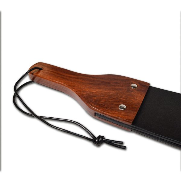 Prowler RED Leather and Wood Flapper Paddle - Image 2