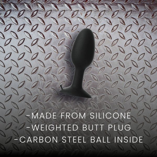 Prowler RED Weighted Butt Plug Black Small - Image 3
