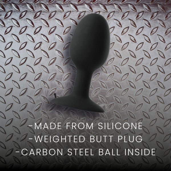 Prowler RED Weighted Butt Plug Black Large - Image 2