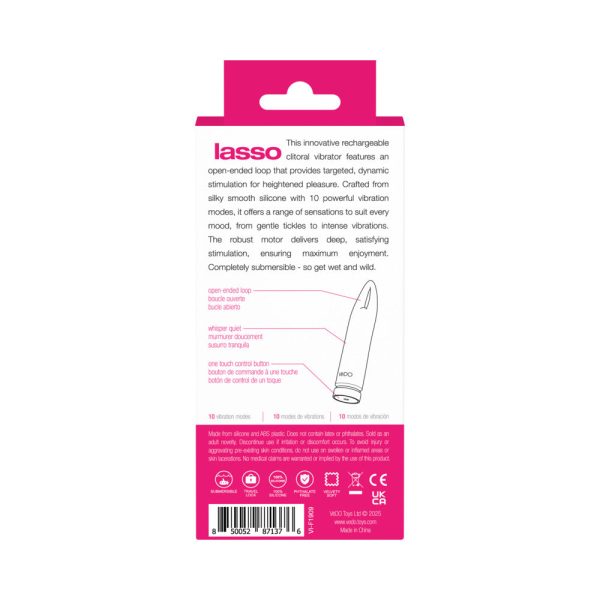 VeDO Lasso Rechargeable Bullet Vibe Pink - Image 8