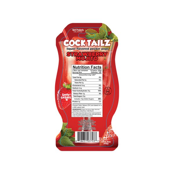 Cocktailz Pecker Pops Strawberry Mojito - Image 2