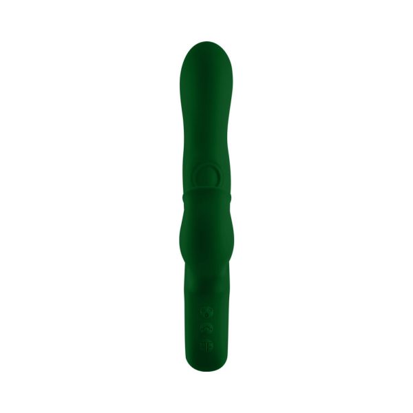 FemmeFunn Pallina Triple Action Thumping Rabbit Vibrator Dark Green - Image 3