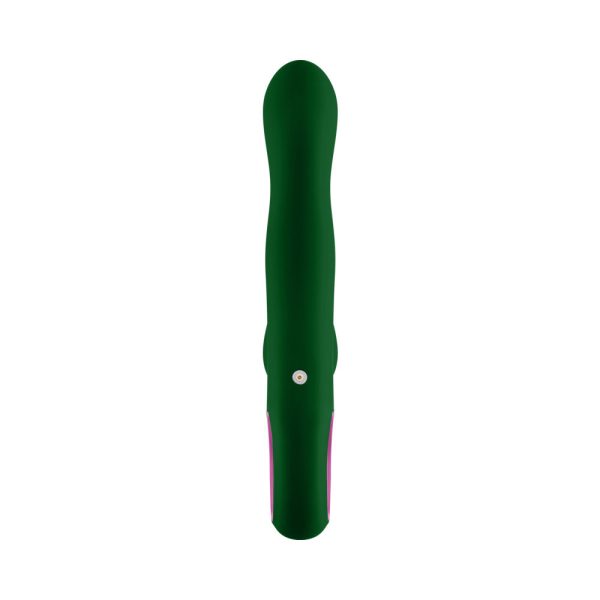 FemmeFunn Pallina Triple Action Thumping Rabbit Vibrator Dark Green - Image 7