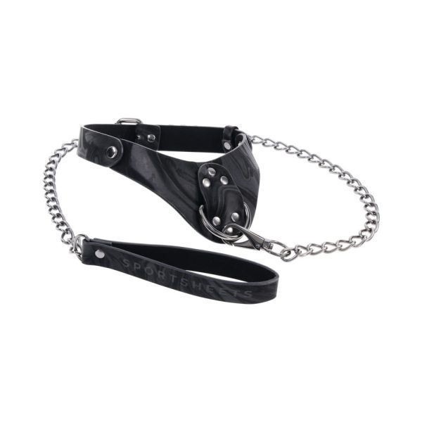 Sportsheets Velvet Noir Collar & Leash - Image 2