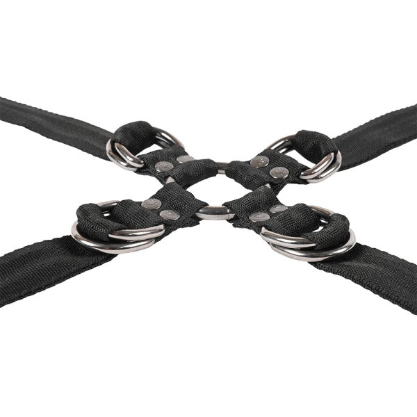 Sportsheets Velvet Noir Adjustable Hog Tie & Cuff Set - Image 8