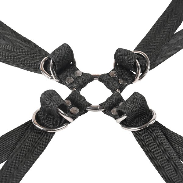 Sportsheets Velvet Noir Adjustable Hog Tie & Cuff Set - Image 9