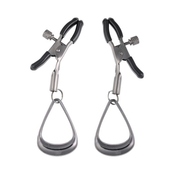 Sportsheets Velvet Noir Tuggable Nipple Clamps - Image 2