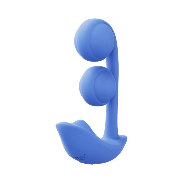 Honey Play Box Melody Pressure Sensing App-Controlled Twin Balls Dual Vibrator Blue - Image 3