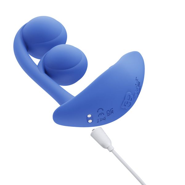 Honey Play Box Melody Pressure Sensing App-Controlled Twin Balls Dual Vibrator Blue - Image 5
