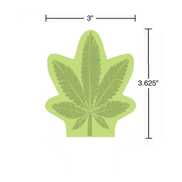 Cannabis Leaf Sticky Notes - Image 2