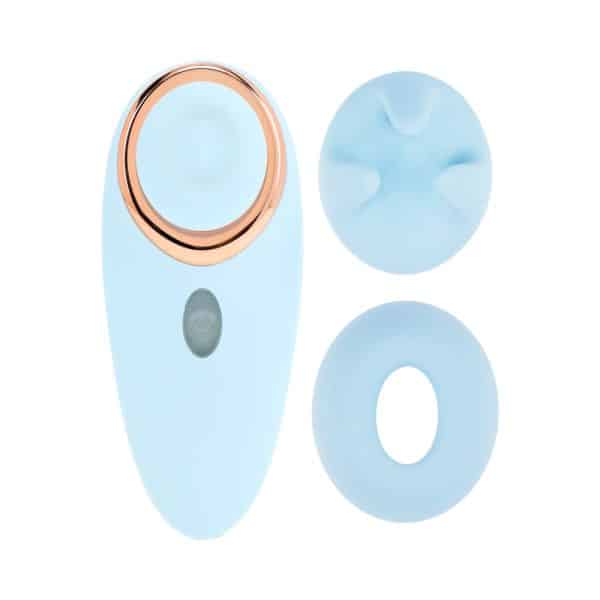 LoveLine Aurie AirTapTech Rechargeable Vibrator Blue - Image 5