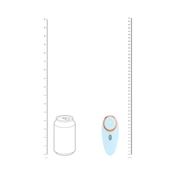 LoveLine Aurie AirTapTech Rechargeable Vibrator Blue - Image 6
