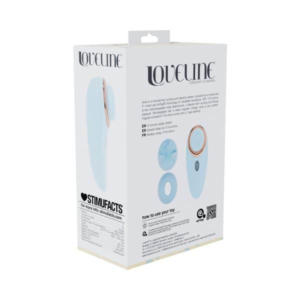 LoveLine Aurie AirTapTech Rechargeable Vibrator Blue - Image 7