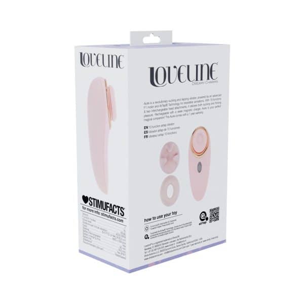 LoveLine Aurie AirTapTech Rechargeable Vibrator Pink - Image 7