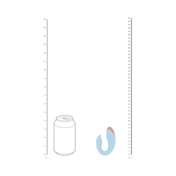 LoveLine Daydream AirTapTech Rechargeable Vibrator Blue - Image 5