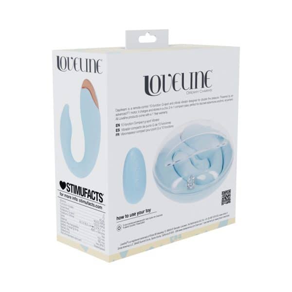 LoveLine Daydream AirTapTech Rechargeable Vibrator Blue - Image 6