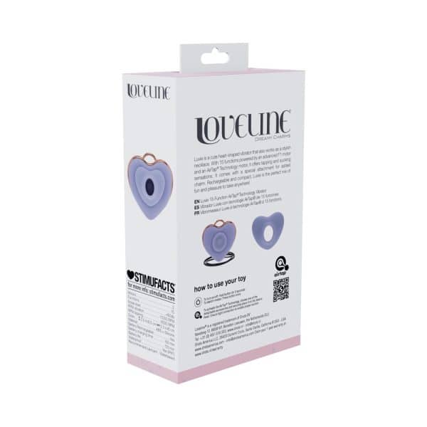 LoveLine Luvie AirTapTech Rechargeable Vibrator Waterproof Lavender - Image 8