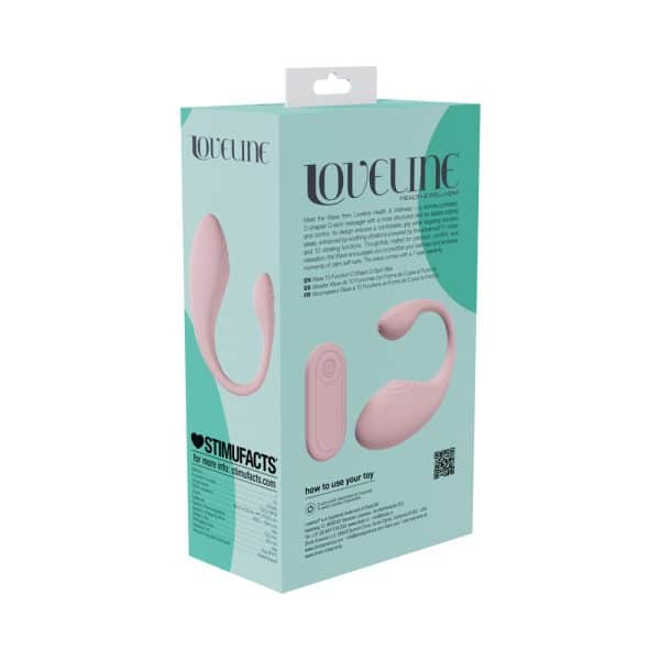 LoveLine Wave C-shape Vibe Waterproof Remote Pink - Image 5