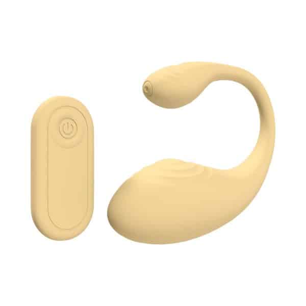 LoveLine Wave C-shape Vibe Waterproof Remote Yellow - Image 2