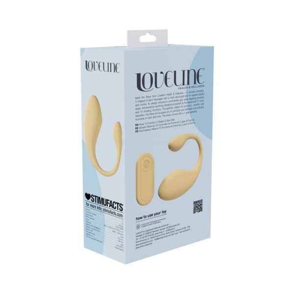 LoveLine Wave C-shape Vibe Waterproof Remote Yellow - Image 5