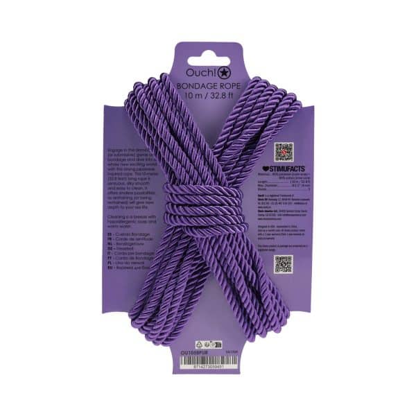 Ouch! Bondage Rope 10 m Nylon Purple - Image 2