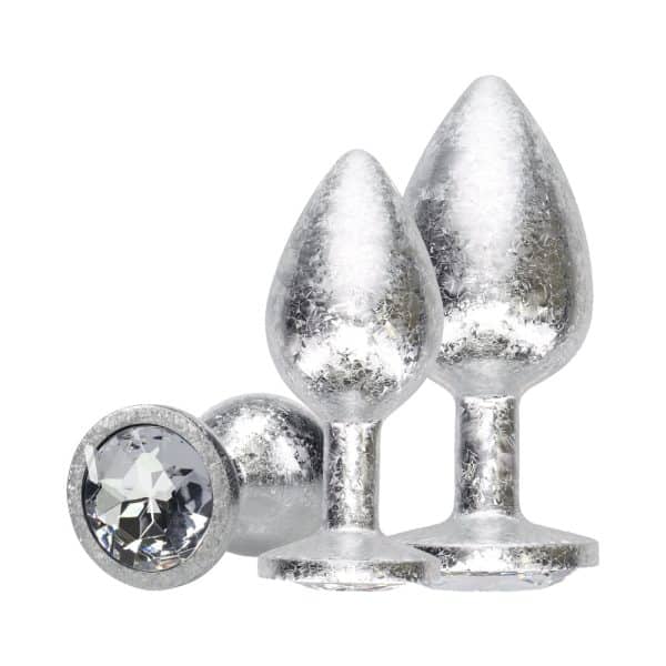 Ouch! International New York Collection Metal Anal Plug Set Silver - Image 3