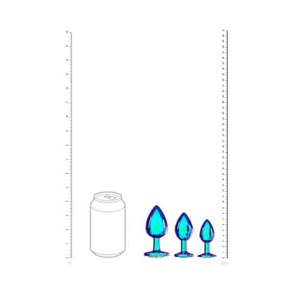 Ouch! International Venice Collection Metal Anal Plug Set Iridescent - Image 6