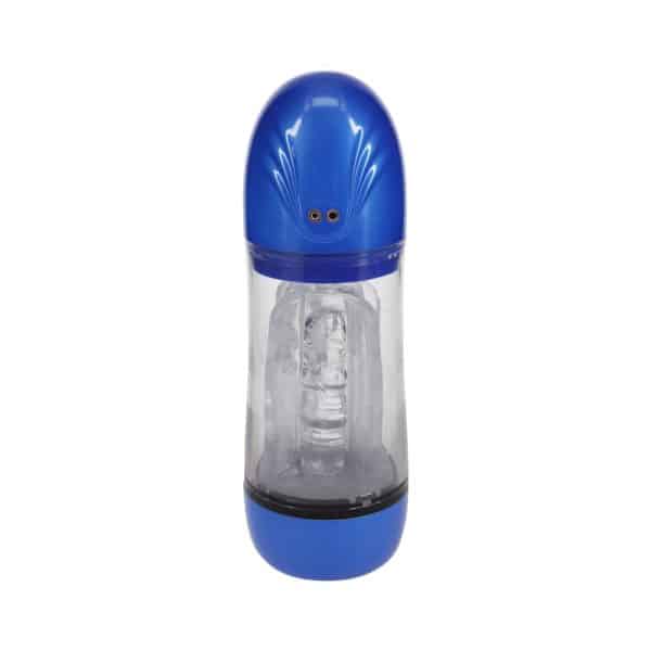 PUMPED SonicPull Masturbator Suction Vibration Multimedia Enhanced Metallic Blue - Image 5