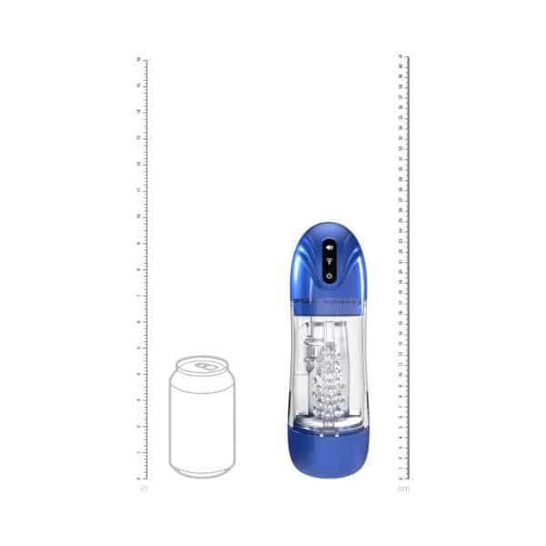 PUMPED SonicPull Masturbator Suction Vibration Multimedia Enhanced Metallic Blue - Image 8