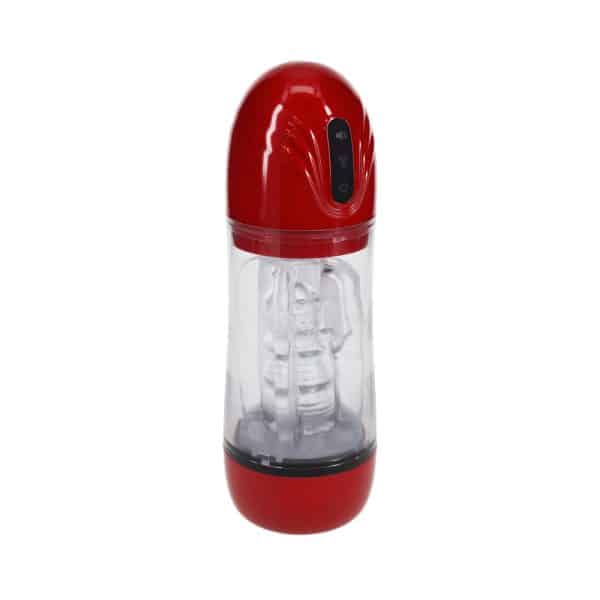 PUMPED SonicPull Masturbator Suction Vibration Multimedia Enhanced Metallic Red - Image 4