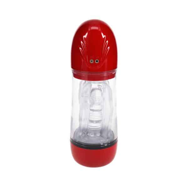 PUMPED SonicPull Masturbator Suction Vibration Multimedia Enhanced Metallic Red - Image 6