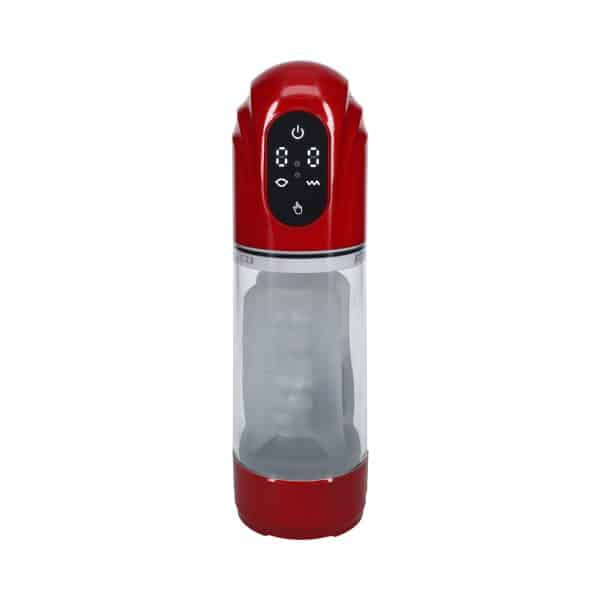 PUMPED TechnoThrust Automatic Masturbator Waterproof Metallic Red - Image 2