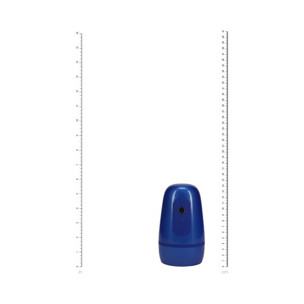 PUMPED Vibrobator Masturbator Negative Pressure Suction Vibration Metallic Blue - Image 7