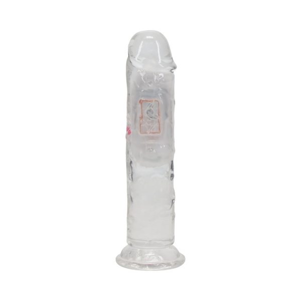 RealRock Wireless Rechargeable Remote Control LED Vibrating 6 in. Dildo Clear - Image 3