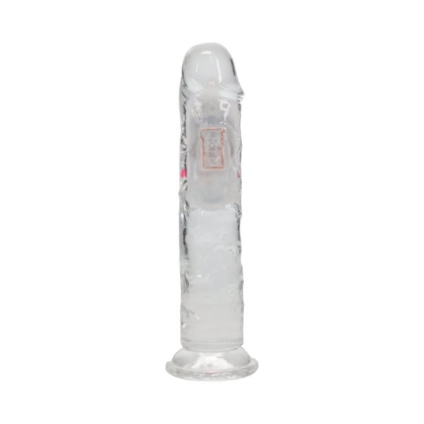 RealRock Wireless Rechargeable Remote Control LED Vibrating 7 in. Dildo Clear - Image 3