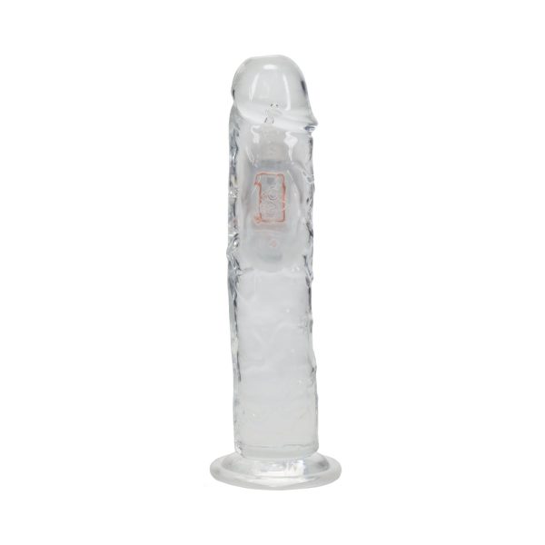 RealRock Wireless Rechargeable Remote Control LED Vibrating 8 in. Dildo Clear - Image 2