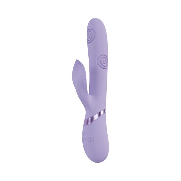 VIVE Fronda Rechargeable G-Spot and Tapping Leaf Clit Stimulator Lavender - Image 2