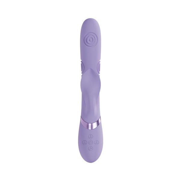 VIVE Fronda Rechargeable G-Spot and Tapping Leaf Clit Stimulator Lavender - Image 4