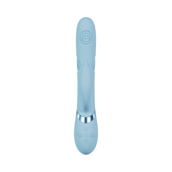 VIVE Pallina Rechargeable G-Spot and Tapping Beads Clit Stimulator Blue - Image 3