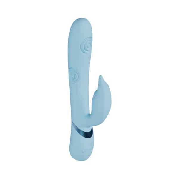 VIVE Pallina Rechargeable G-Spot and Tapping Beads Clit Stimulator Blue - Image 4